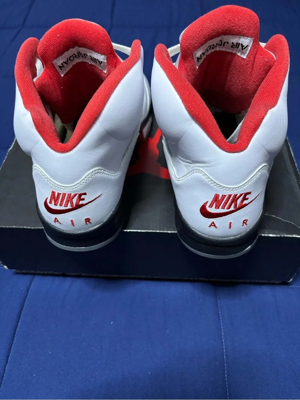 Jordan 5 Retro White Fire Red 2020 Size 10.5